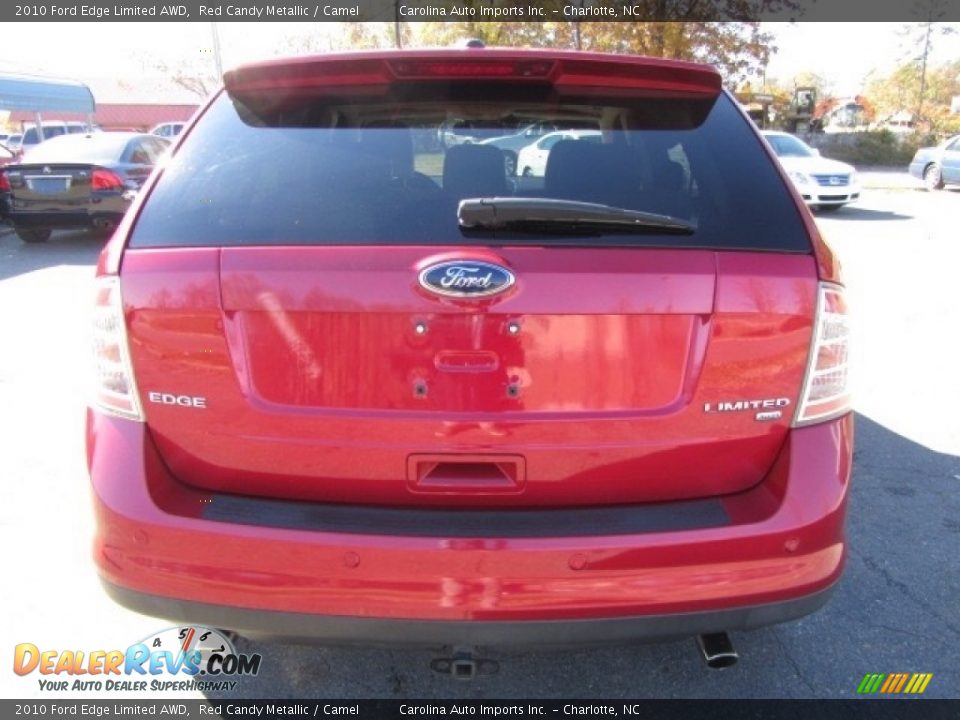 2010 Ford Edge Limited AWD Red Candy Metallic / Camel Photo #9