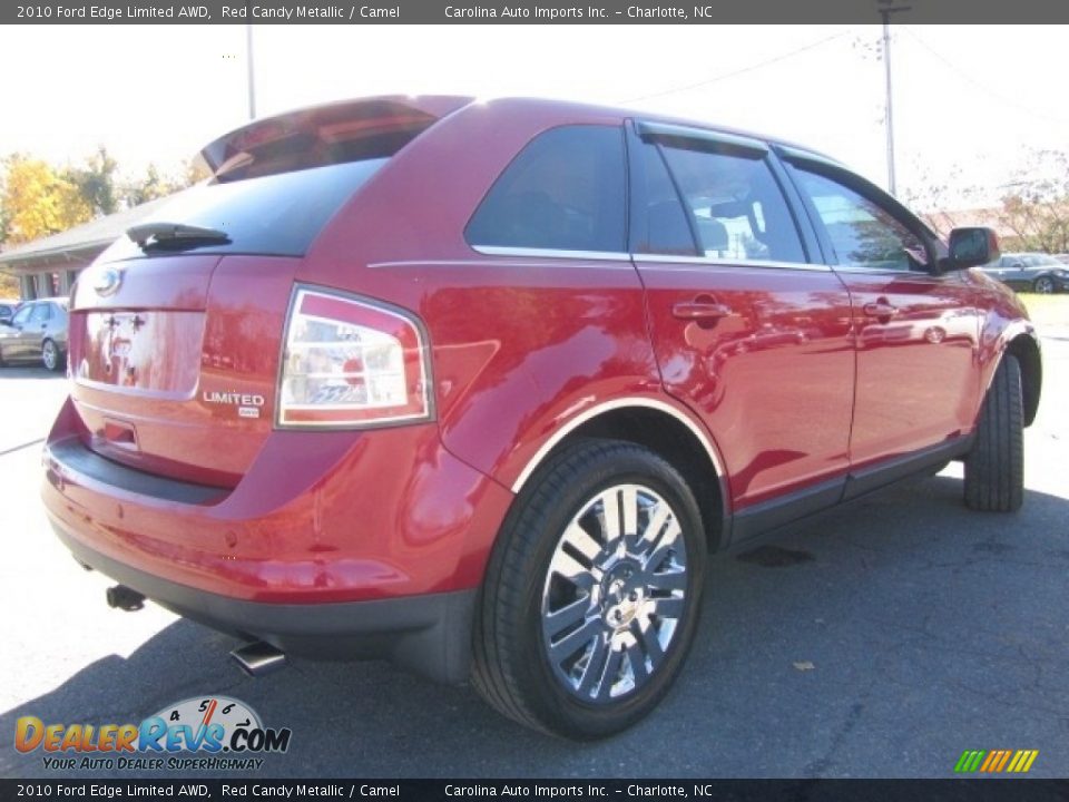 2010 Ford Edge Limited AWD Red Candy Metallic / Camel Photo #10
