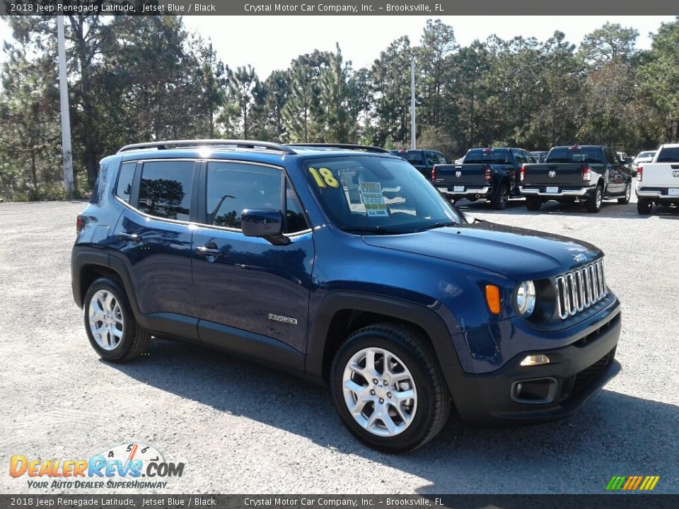 2018 Jeep Renegade Latitude Jetset Blue / Black Photo #7
