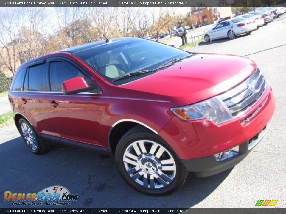 2010 Ford Edge Limited AWD Red Candy Metallic / Camel Photo #28