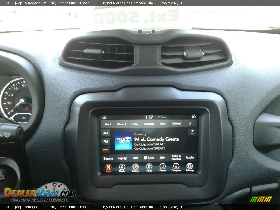 2018 Jeep Renegade Latitude Jetset Blue / Black Photo #15