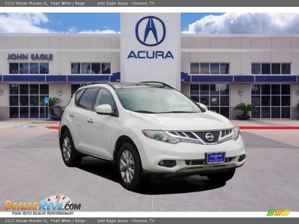 2013 Nissan Murano SL Pearl White / Beige Photo #1
