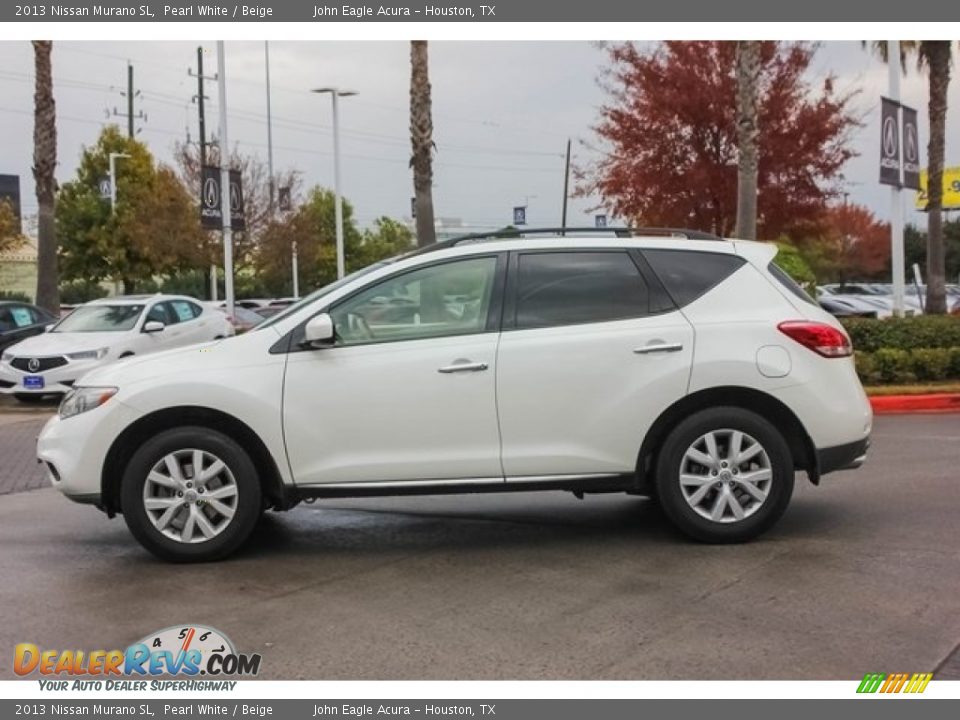 2013 Nissan Murano SL Pearl White / Beige Photo #4
