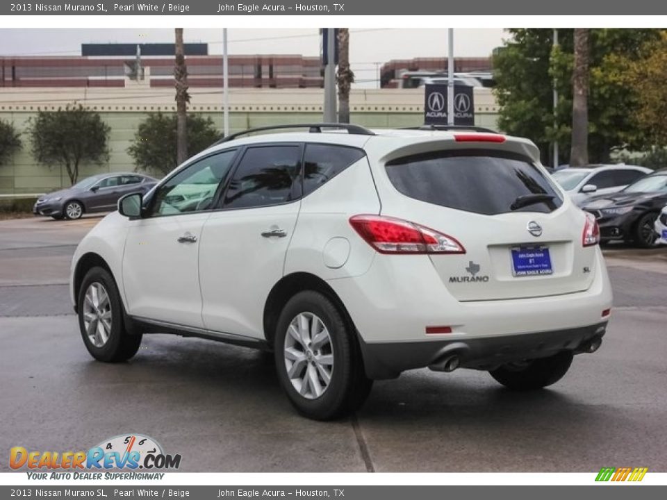 2013 Nissan Murano SL Pearl White / Beige Photo #5