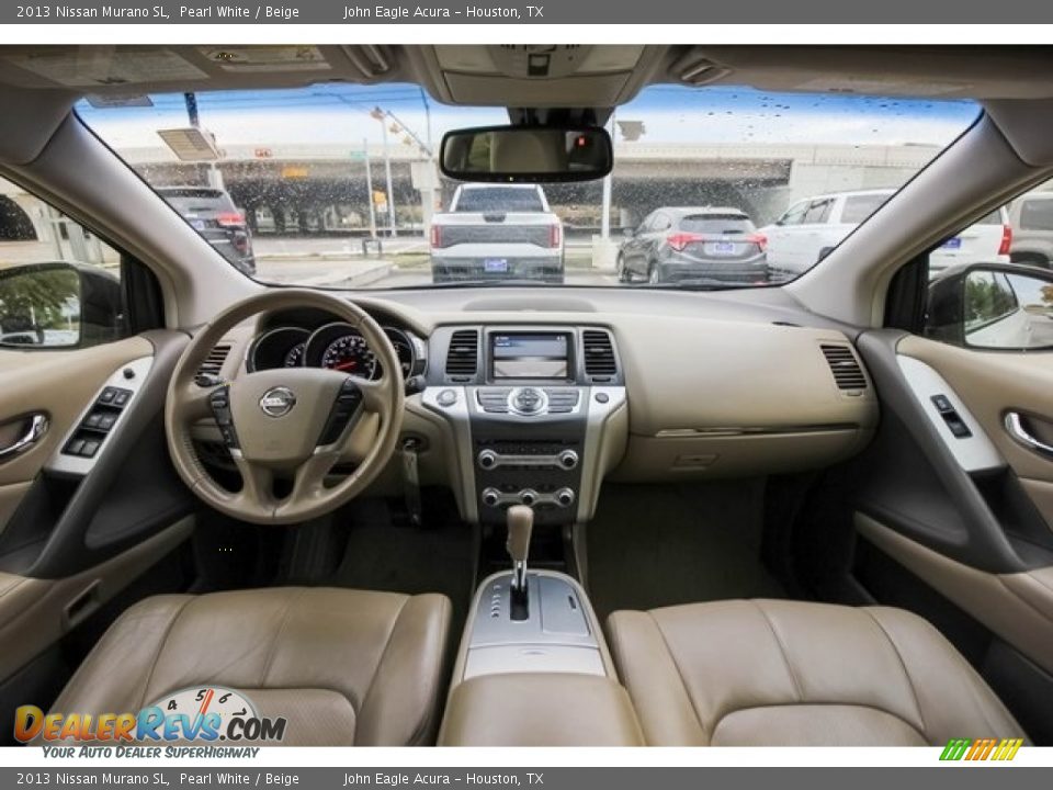 2013 Nissan Murano SL Pearl White / Beige Photo #9