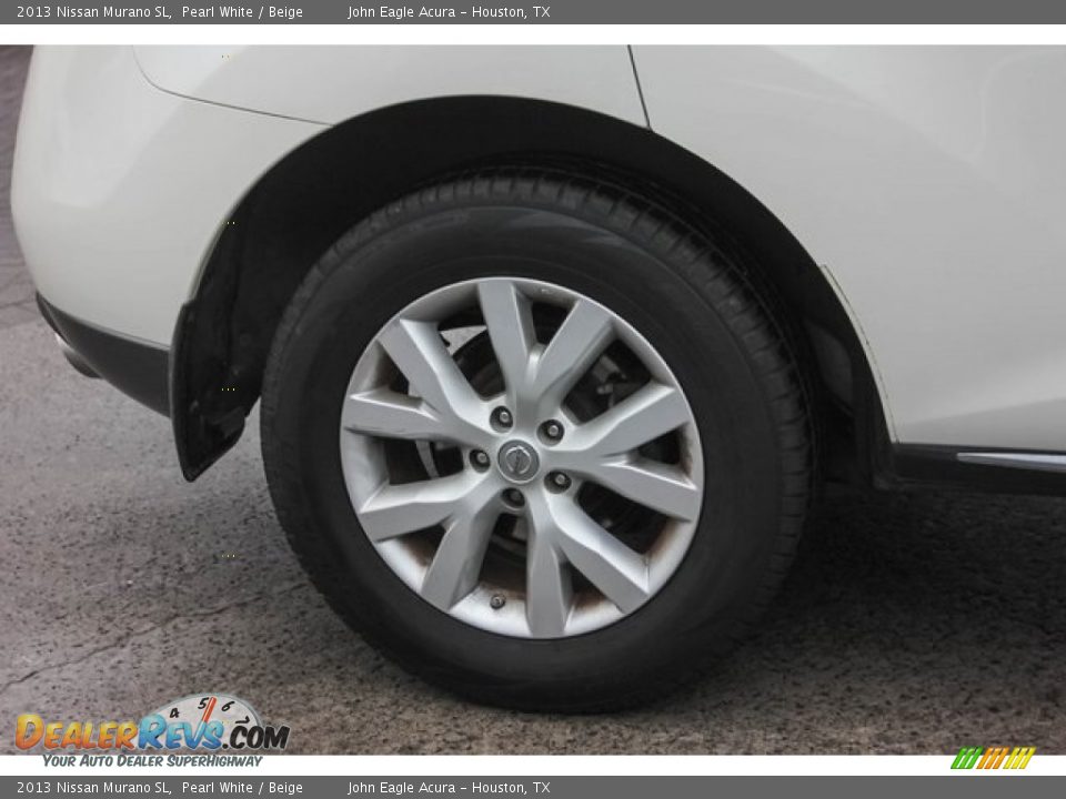 2013 Nissan Murano SL Pearl White / Beige Photo #10