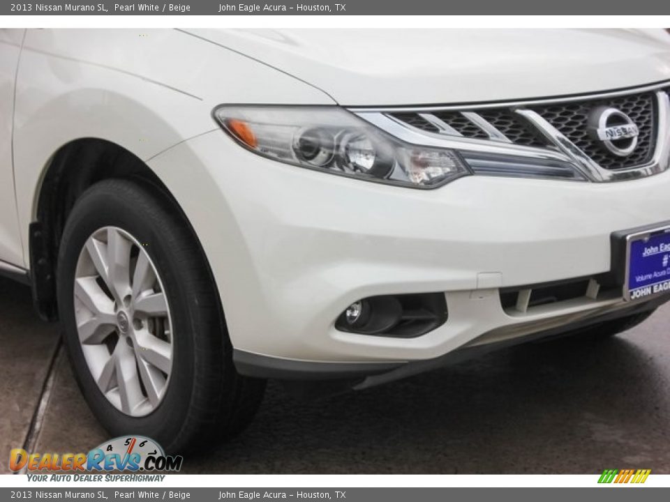 2013 Nissan Murano SL Pearl White / Beige Photo #12