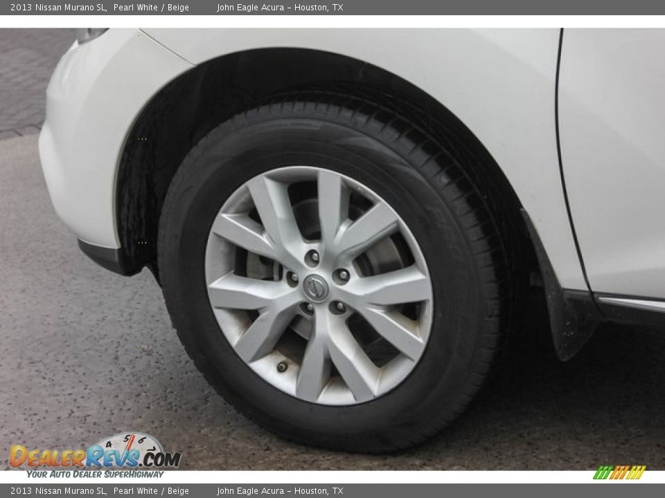 2013 Nissan Murano SL Pearl White / Beige Photo #14