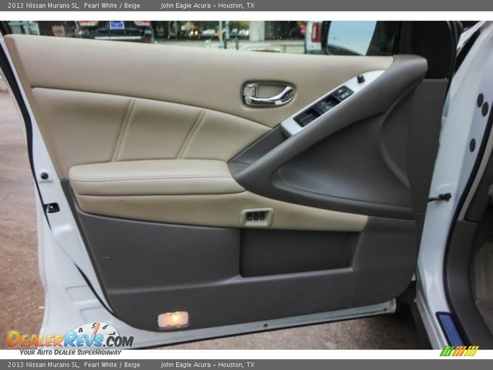 2013 Nissan Murano SL Pearl White / Beige Photo #18