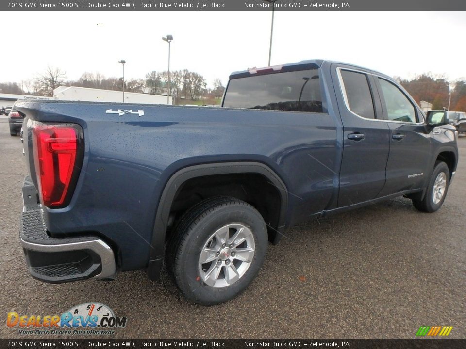 2019 GMC Sierra 1500 SLE Double Cab 4WD Pacific Blue Metallic / Jet Black Photo #5