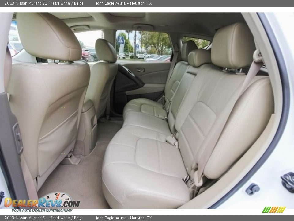 2013 Nissan Murano SL Pearl White / Beige Photo #21