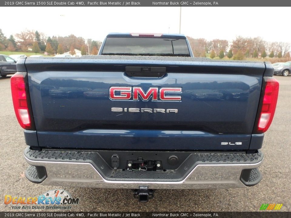 2019 GMC Sierra 1500 SLE Double Cab 4WD Pacific Blue Metallic / Jet Black Photo #6