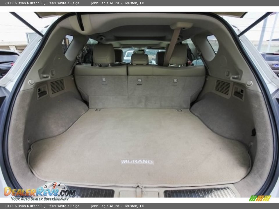 2013 Nissan Murano SL Pearl White / Beige Photo #22