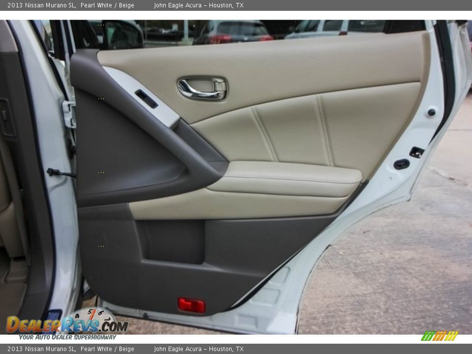 2013 Nissan Murano SL Pearl White / Beige Photo #24