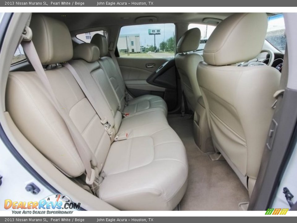 2013 Nissan Murano SL Pearl White / Beige Photo #25