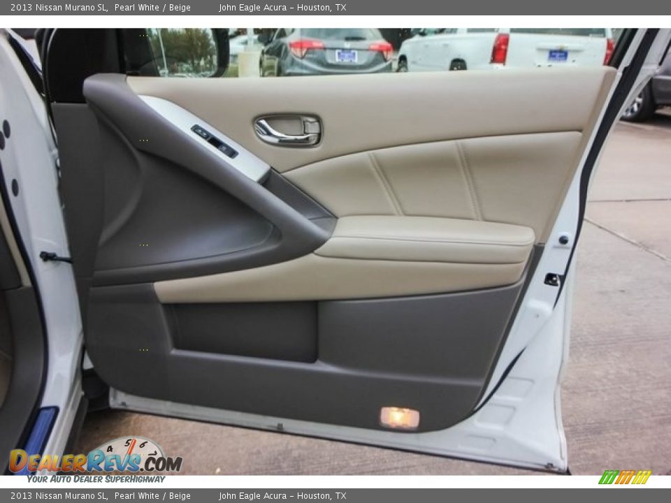 2013 Nissan Murano SL Pearl White / Beige Photo #26