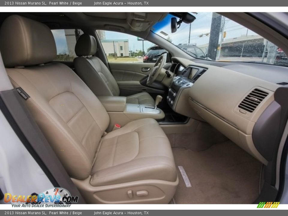 2013 Nissan Murano SL Pearl White / Beige Photo #27