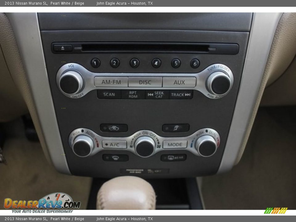 2013 Nissan Murano SL Pearl White / Beige Photo #32