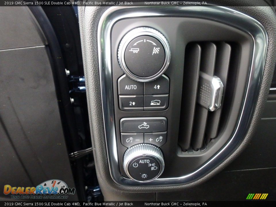 2019 GMC Sierra 1500 SLE Double Cab 4WD Pacific Blue Metallic / Jet Black Photo #14