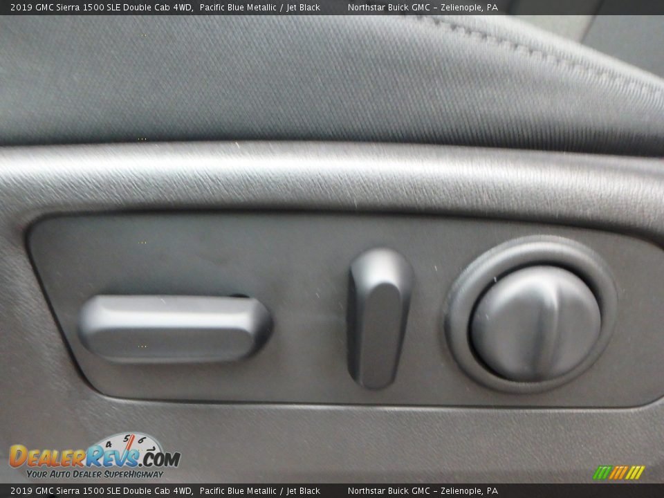 2019 GMC Sierra 1500 SLE Double Cab 4WD Pacific Blue Metallic / Jet Black Photo #15