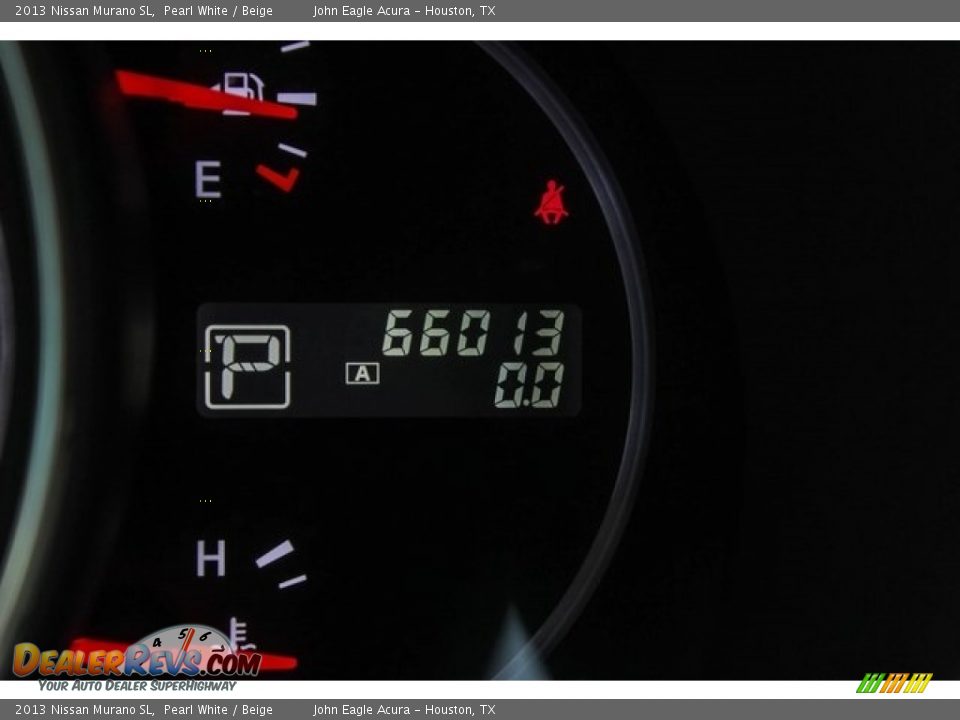 2013 Nissan Murano SL Pearl White / Beige Photo #36