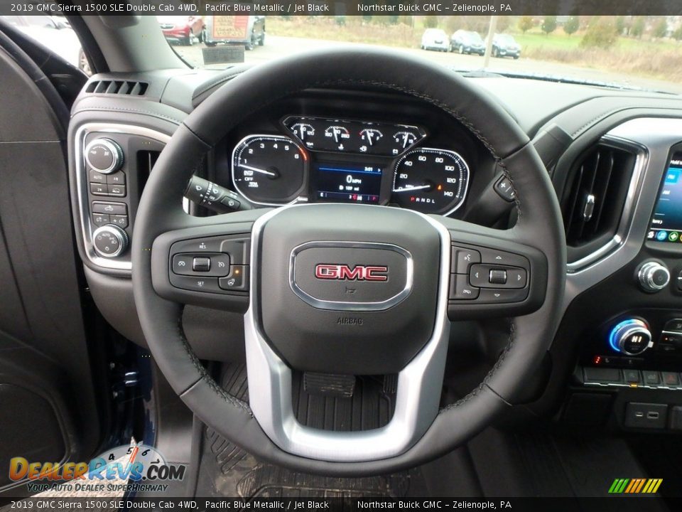 2019 GMC Sierra 1500 SLE Double Cab 4WD Steering Wheel Photo #17