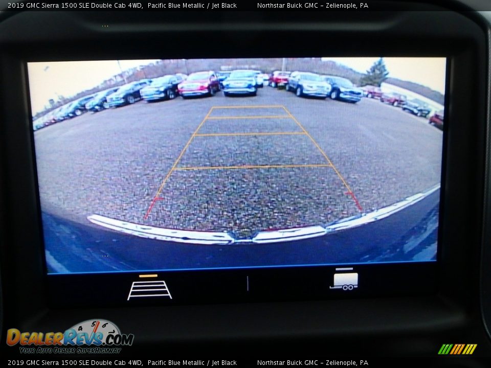 2019 GMC Sierra 1500 SLE Double Cab 4WD Pacific Blue Metallic / Jet Black Photo #20