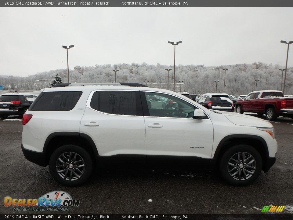 White Frost Tricoat 2019 GMC Acadia SLT AWD Photo #4