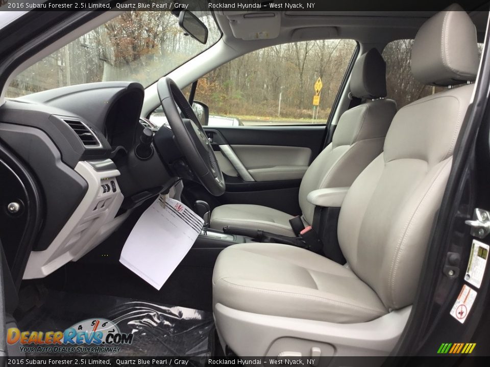 2016 Subaru Forester 2.5i Limited Quartz Blue Pearl / Gray Photo #11