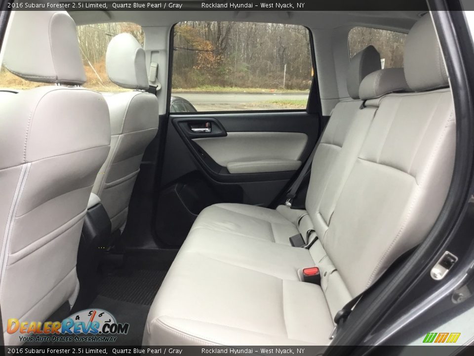 2016 Subaru Forester 2.5i Limited Quartz Blue Pearl / Gray Photo #22