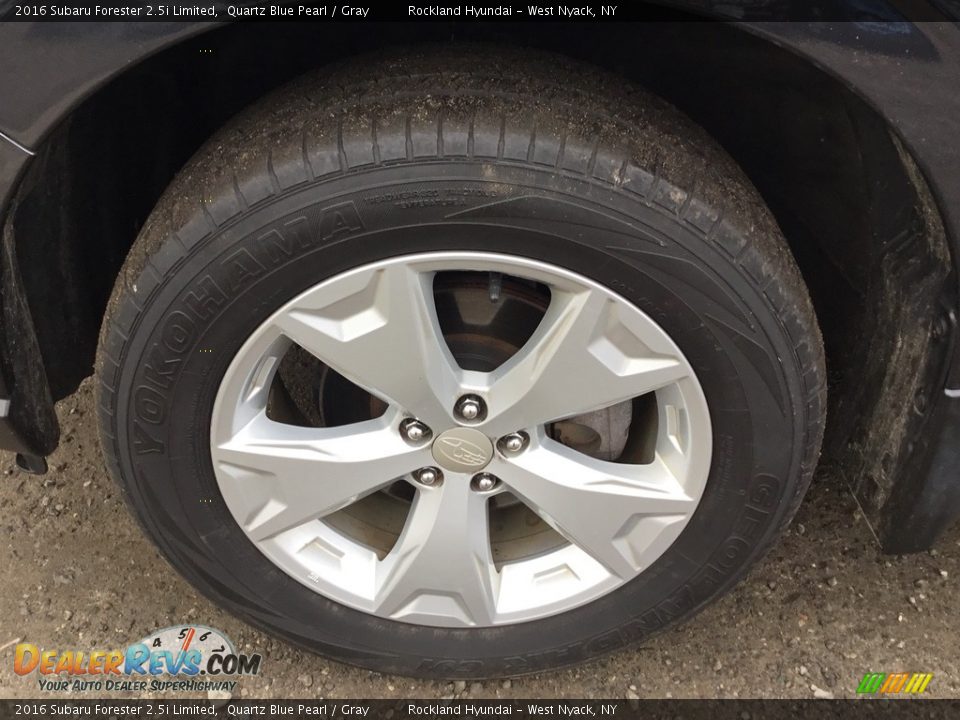 2016 Subaru Forester 2.5i Limited Quartz Blue Pearl / Gray Photo #33