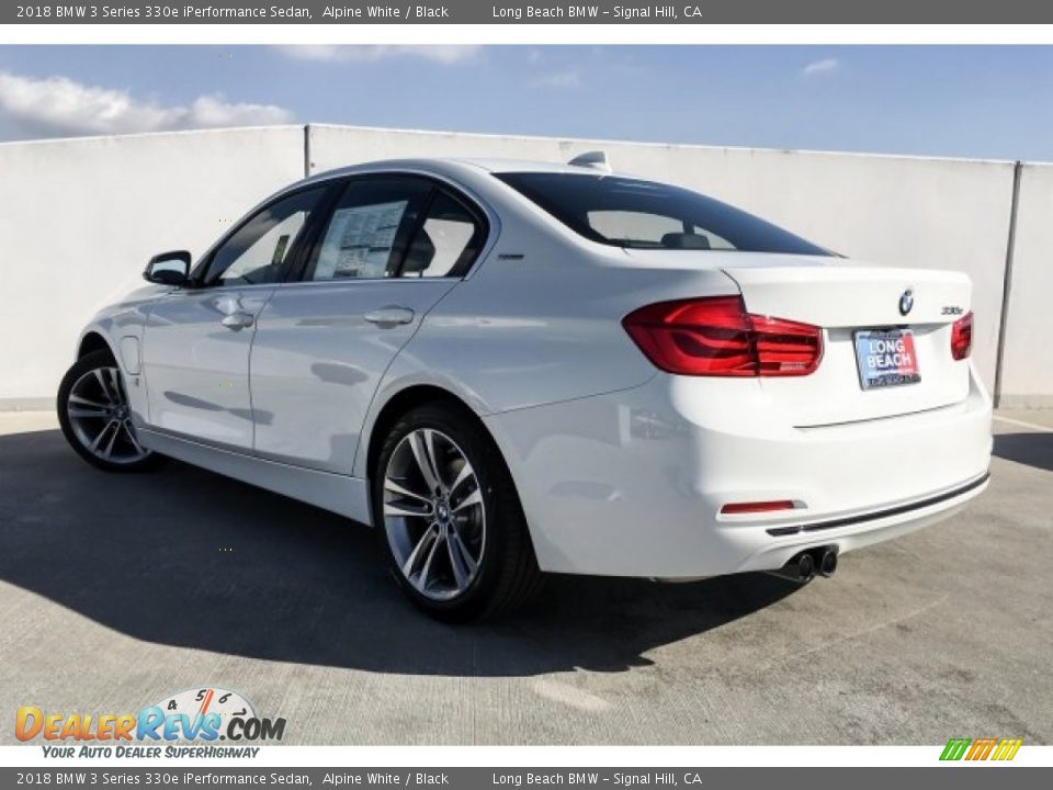2018 BMW 3 Series 330e iPerformance Sedan Alpine White / Black Photo #2