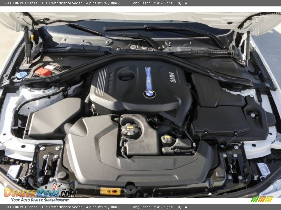 2018 BMW 3 Series 330e iPerformance Sedan Alpine White / Black Photo #8