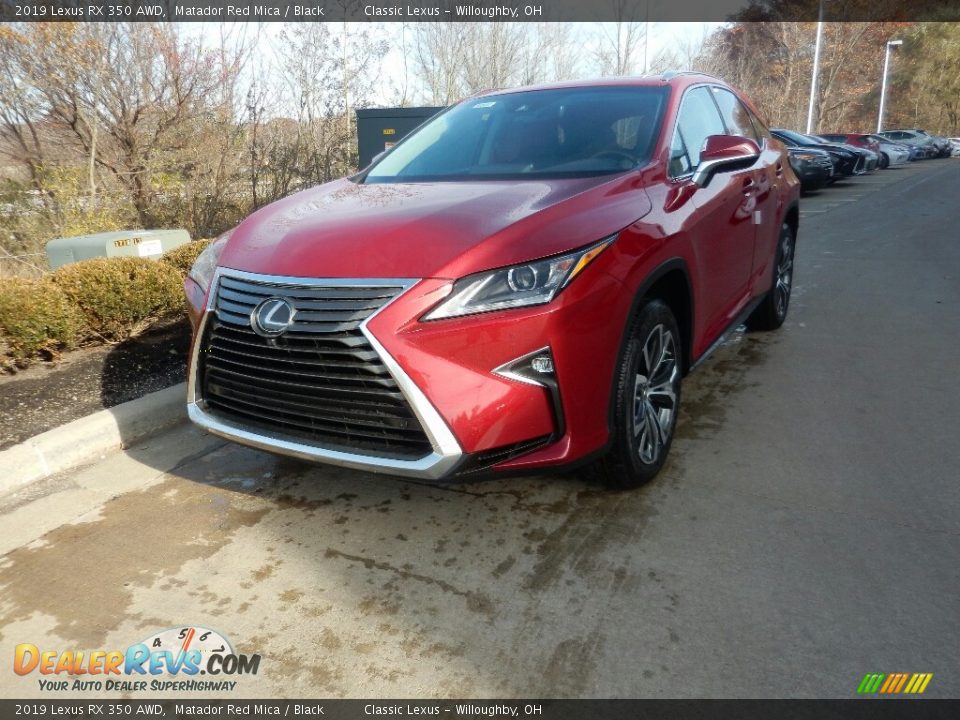2019 Lexus RX 350 AWD Matador Red Mica / Black Photo #1