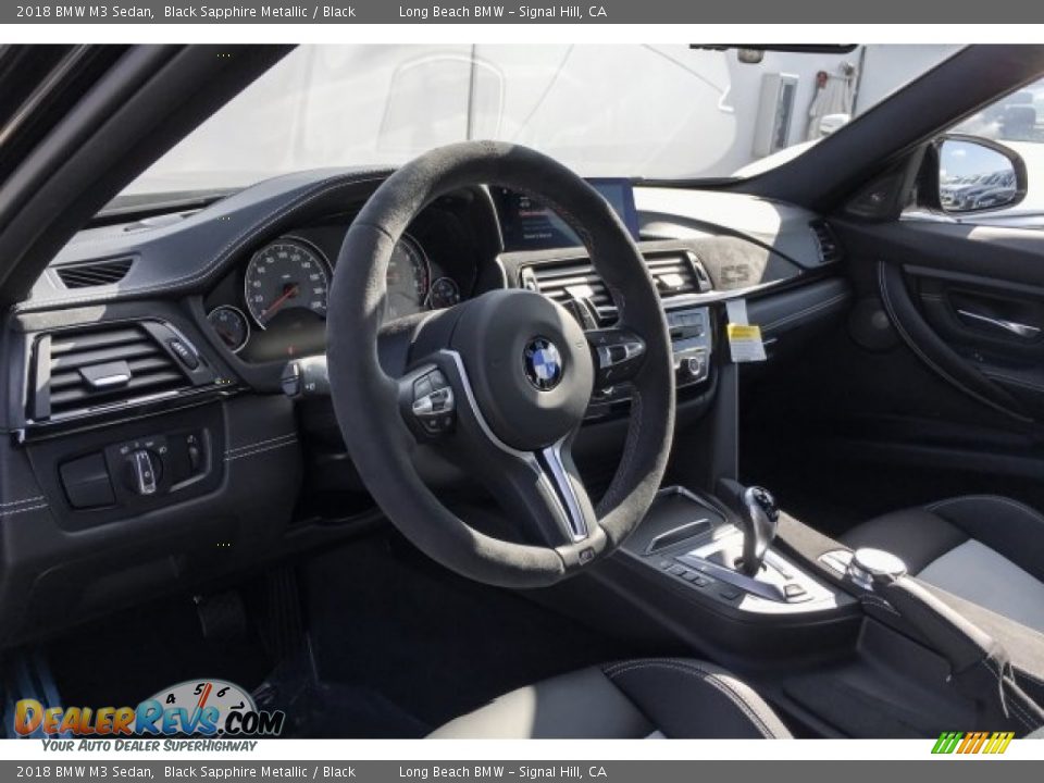 2018 BMW M3 Sedan Black Sapphire Metallic / Black Photo #4