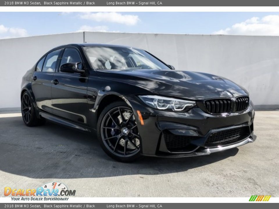 2018 BMW M3 Sedan Black Sapphire Metallic / Black Photo #12