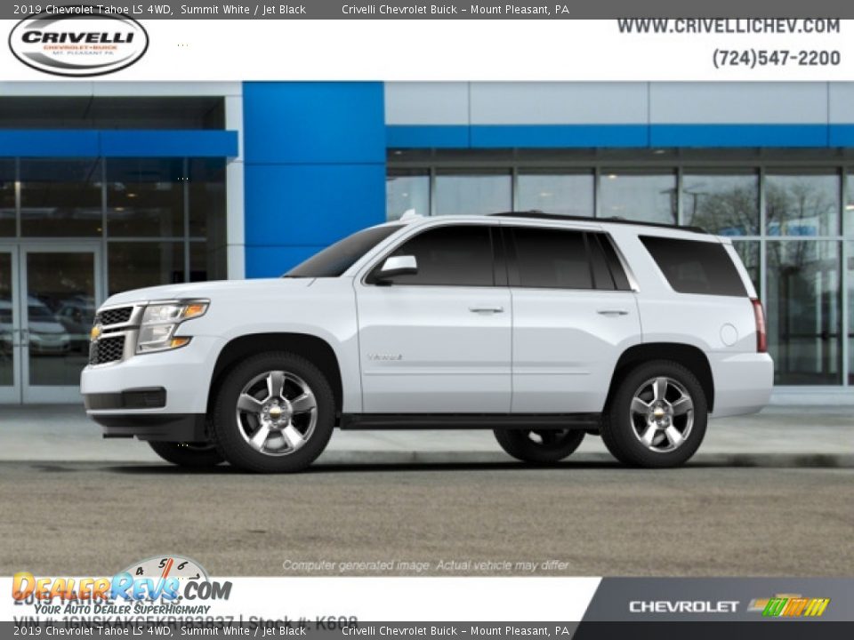 2019 Chevrolet Tahoe LS 4WD Summit White / Jet Black Photo #2