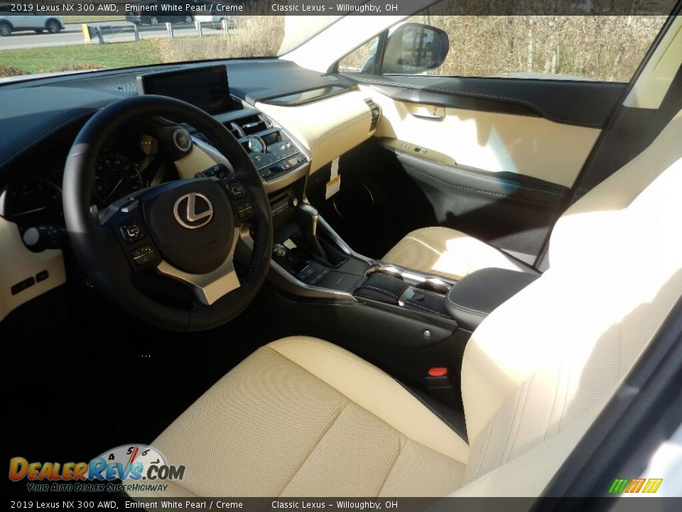 2019 Lexus NX 300 AWD Eminent White Pearl / Creme Photo #2