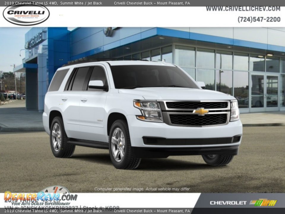 2019 Chevrolet Tahoe LS 4WD Summit White / Jet Black Photo #4