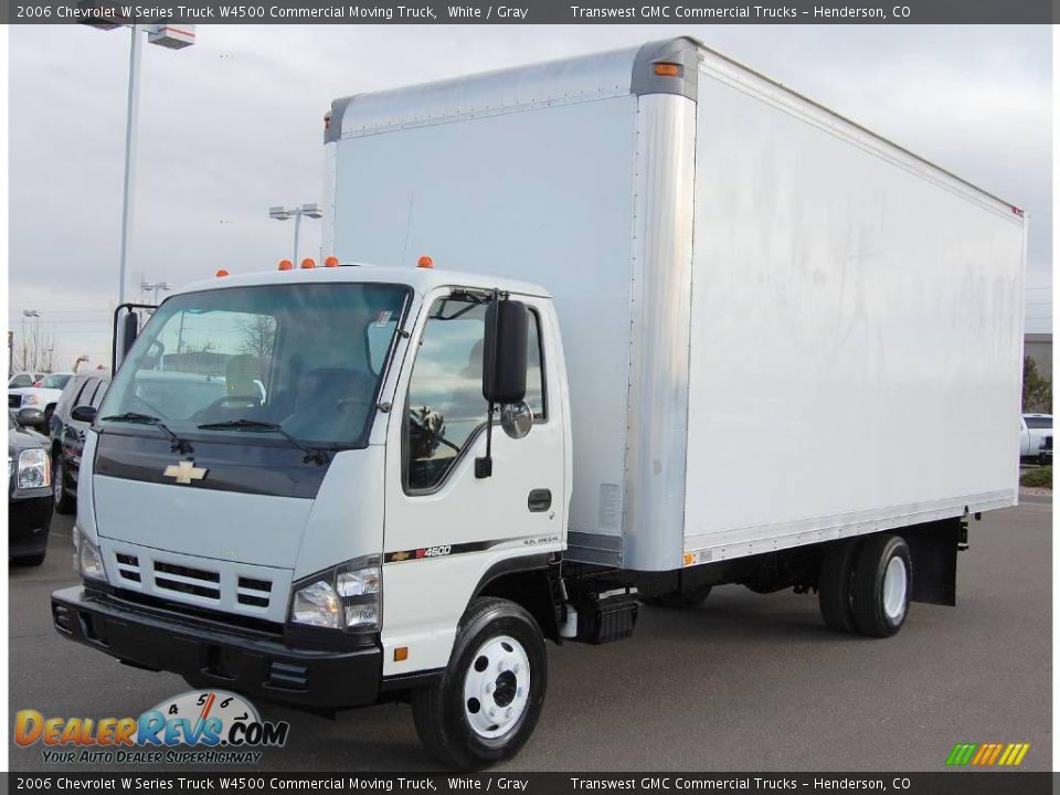 2006 Chevrolet W Series Truck W4500 Commercial Moving Truck White / Gray Photo #3