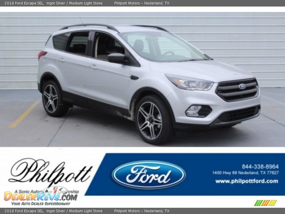 2019 Ford Escape SEL Ingot Silver / Medium Light Stone Photo #1