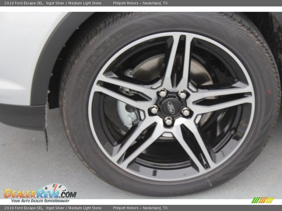 2019 Ford Escape SEL Ingot Silver / Medium Light Stone Photo #5