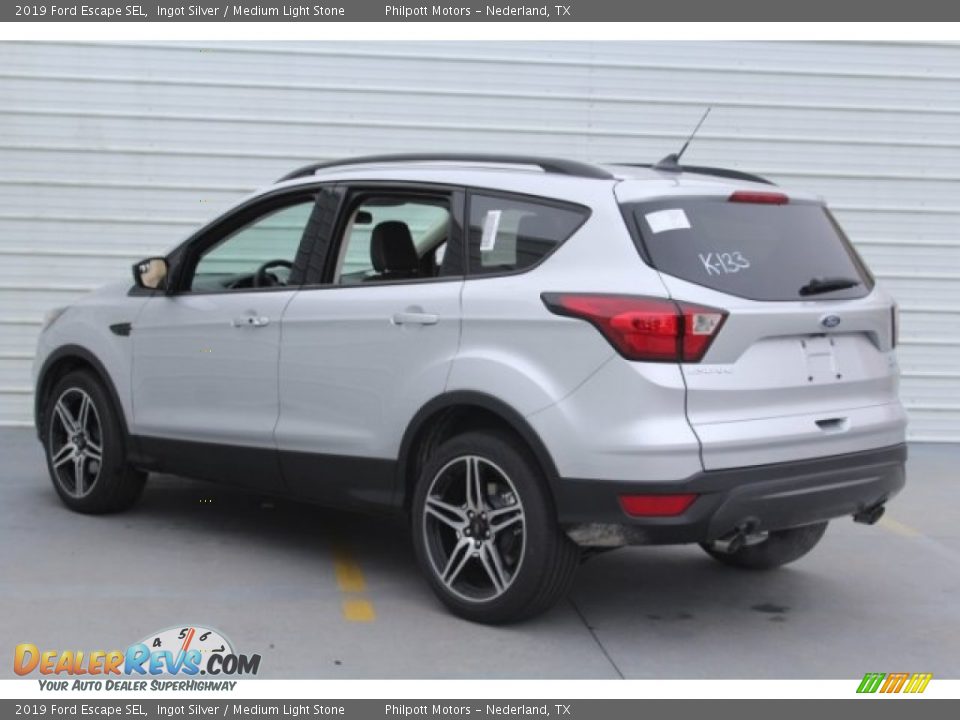 2019 Ford Escape SEL Ingot Silver / Medium Light Stone Photo #6