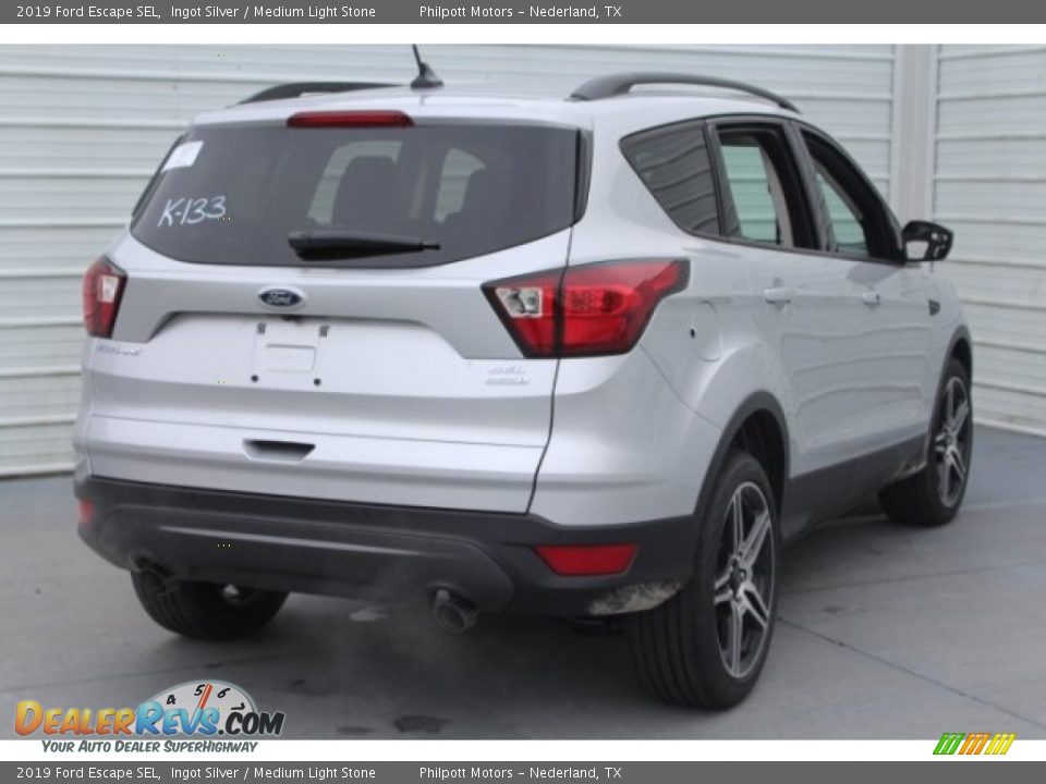 2019 Ford Escape SEL Ingot Silver / Medium Light Stone Photo #9