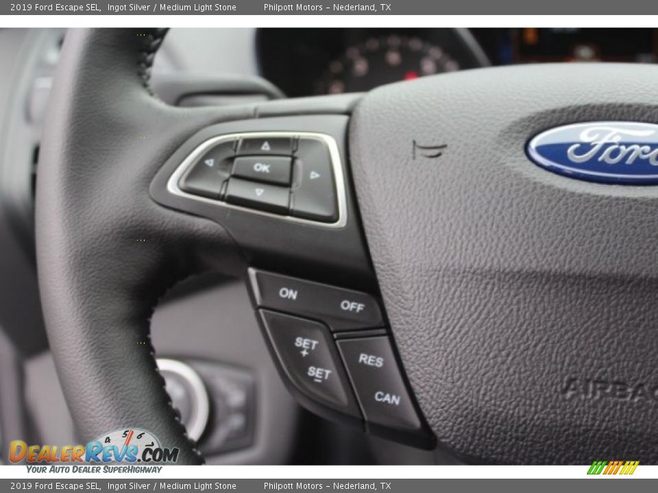 2019 Ford Escape SEL Steering Wheel Photo #18