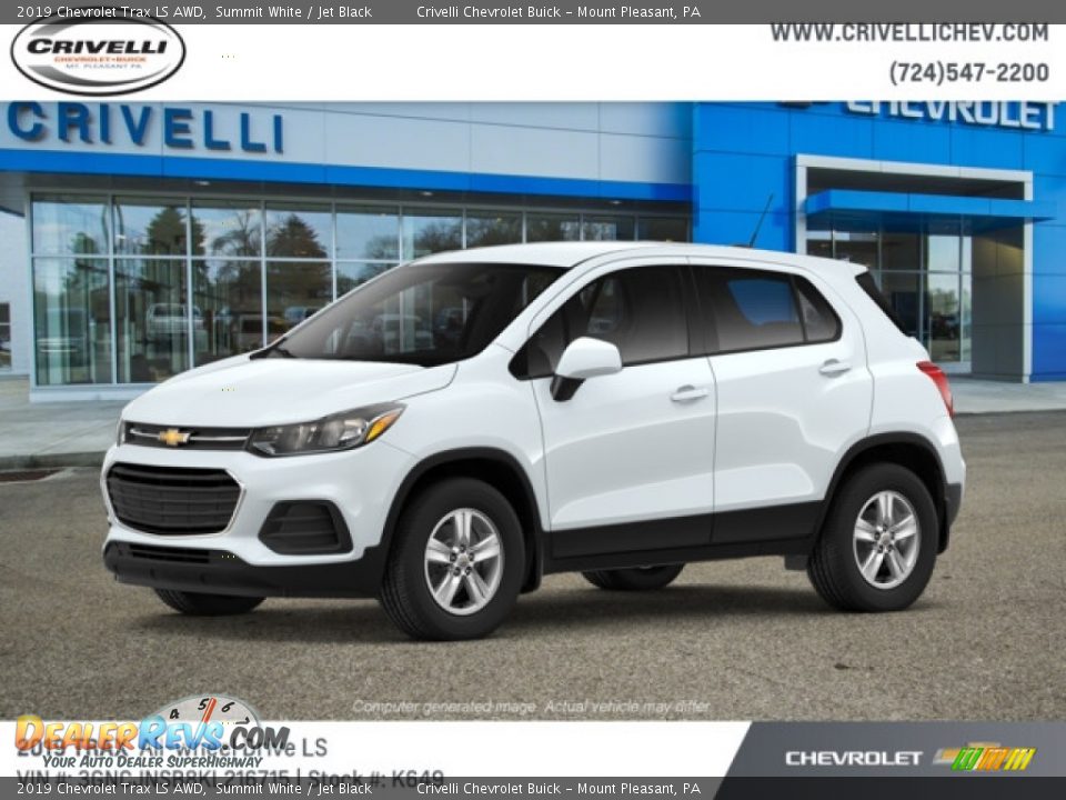 2019 Chevrolet Trax LS AWD Summit White / Jet Black Photo #2