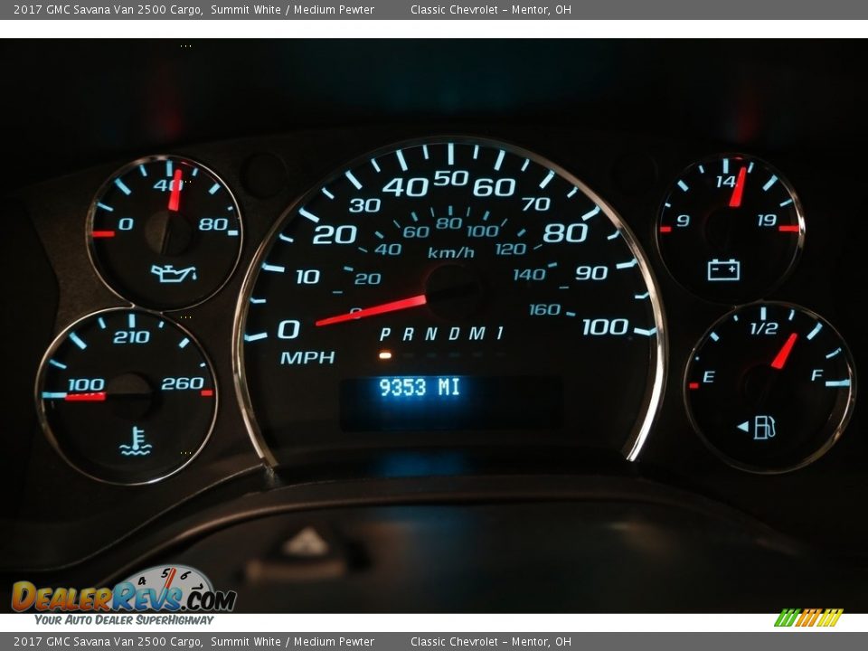 2017 GMC Savana Van 2500 Cargo Summit White / Medium Pewter Photo #7