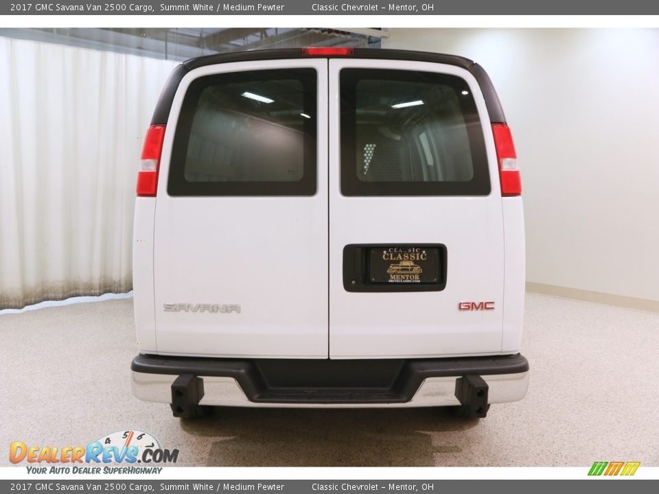 2017 GMC Savana Van 2500 Cargo Summit White / Medium Pewter Photo #14