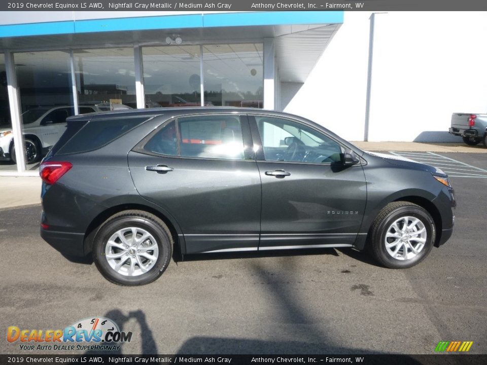 2019 Chevrolet Equinox LS AWD Nightfall Gray Metallic / Medium Ash Gray Photo #3
