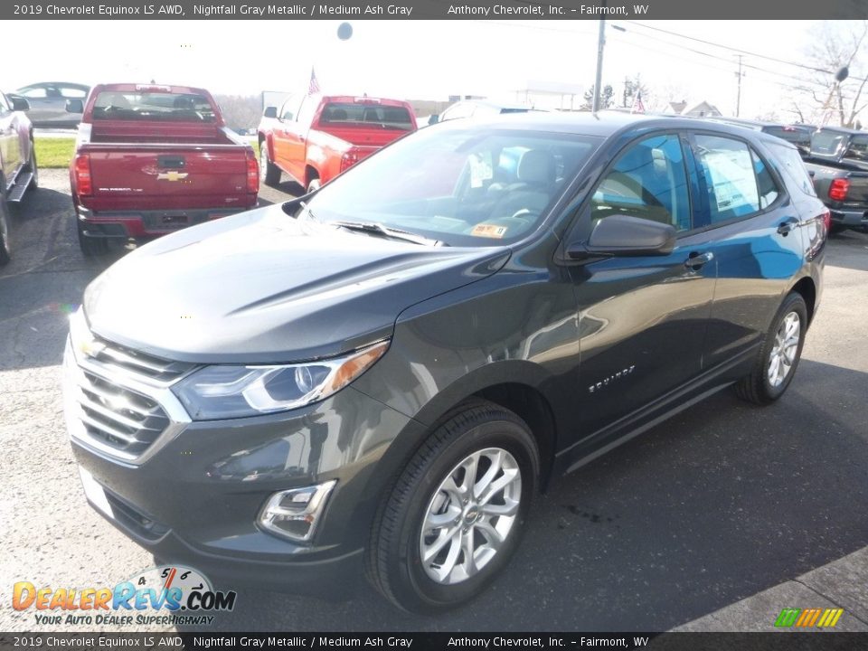 2019 Chevrolet Equinox LS AWD Nightfall Gray Metallic / Medium Ash Gray Photo #7